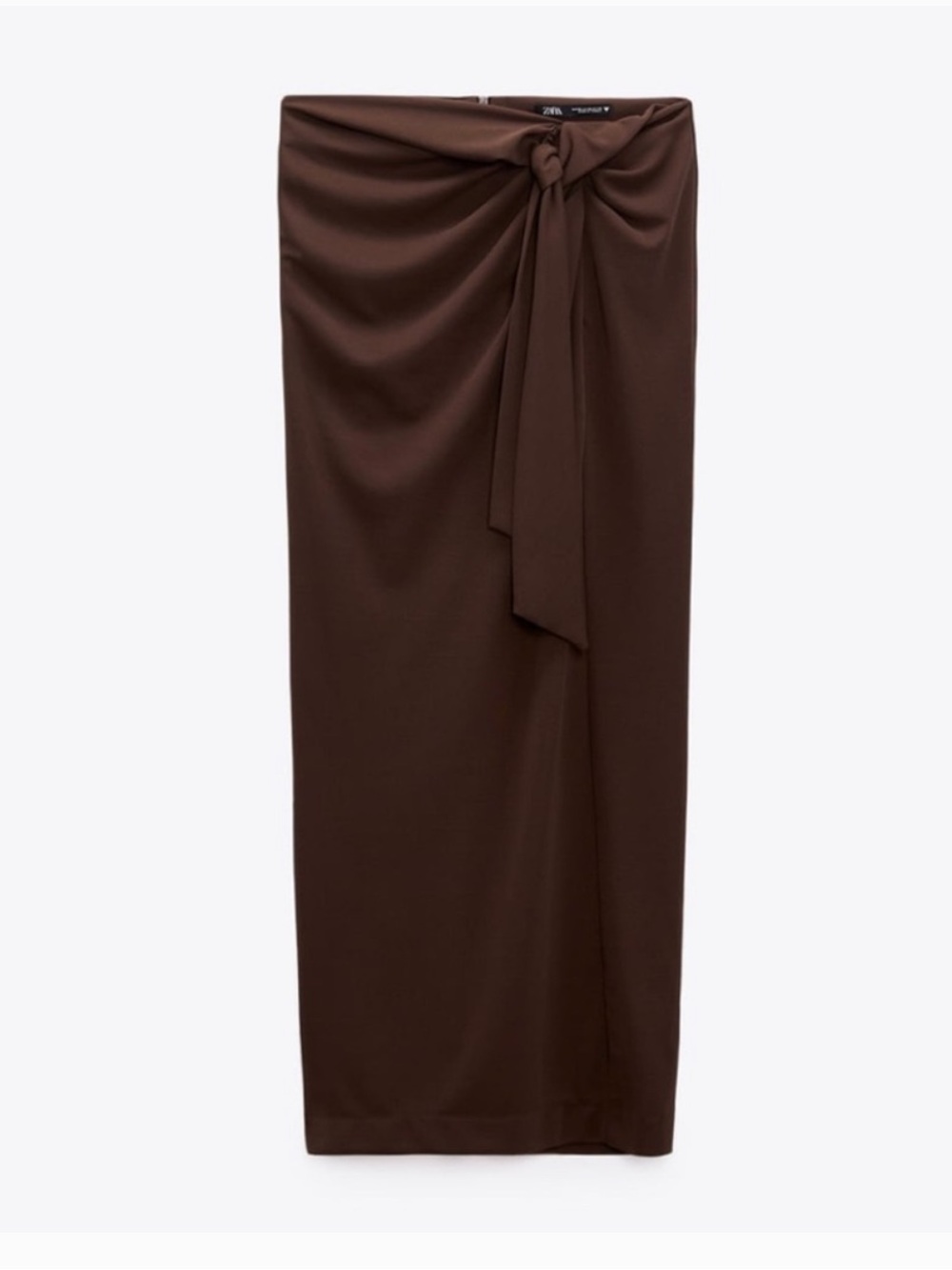 Zara tied slit skirt